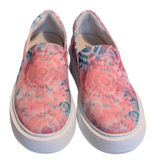 J-Slides Dusty Women's Pink & Blue Tie-Dye  Slip-on Sneaker Size 8.5 New w/o Box - Picture 2 of 14